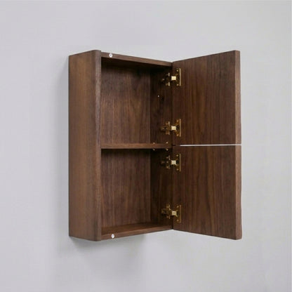 Lumi Bathroom Linen Side Cabinet w/ 2 Storage Areas - Weathered Wood - Restock ETA Mid Sept
