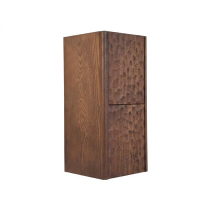 Lumi Bathroom Side Cabinet w/ 2 Storage Areas - Weathered Wood - Restock ETA Mid Sept