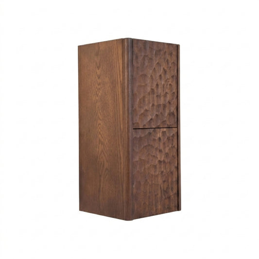 Lumi Bathroom Side Cabinet w/ 2 Storage Areas - Weathered Wood