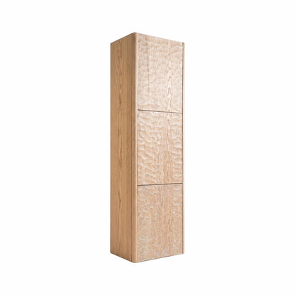 Lumi Bathroom Linen Cabinet w/ 3 Large Storage Areas - OAKWOOD