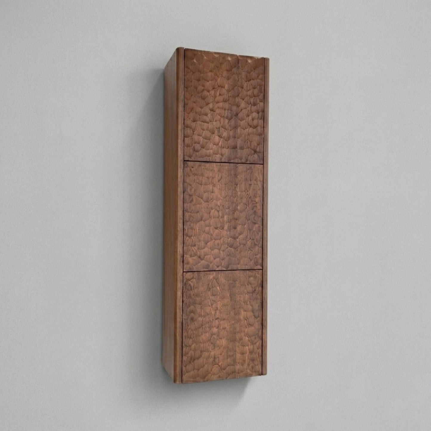 Lumi Bathroom Linen Cabinet w/ 3 Large Storage Areas - Weathered Wood