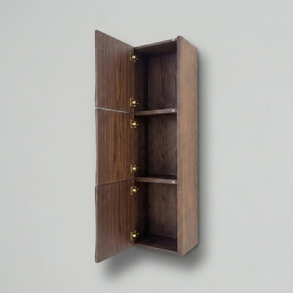 Lumi Bathroom Linen Cabinet w/ 3 Large Storage Areas - Weathered Wood - Restock ETA Mid Sept