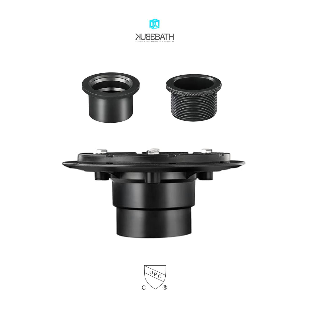 ABS 2 Inch Coupling with Compression and threaded Fittings