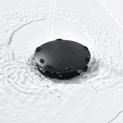 Kubebath Solid Brass Construction Pop-Up Drain Matte Black Finish – W/ Overflow