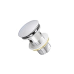 Kubebath Solid Brass Pop-Up Drain W/ Chrome Finish and Overflow
