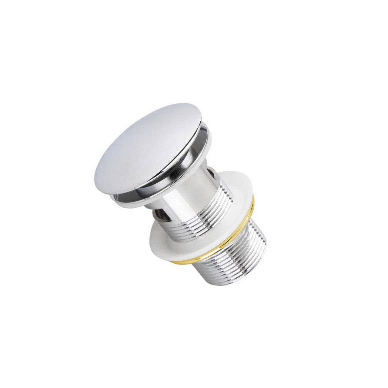 Kubebath Solid Brass Construction Pop-Up Drain Chrome Finish – W/ Overflow