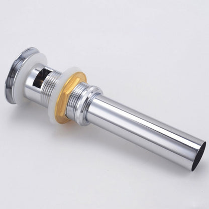 Kubebath Solid Brass Construction Pop-Up Drain Chrome Finish – W/ Overflow