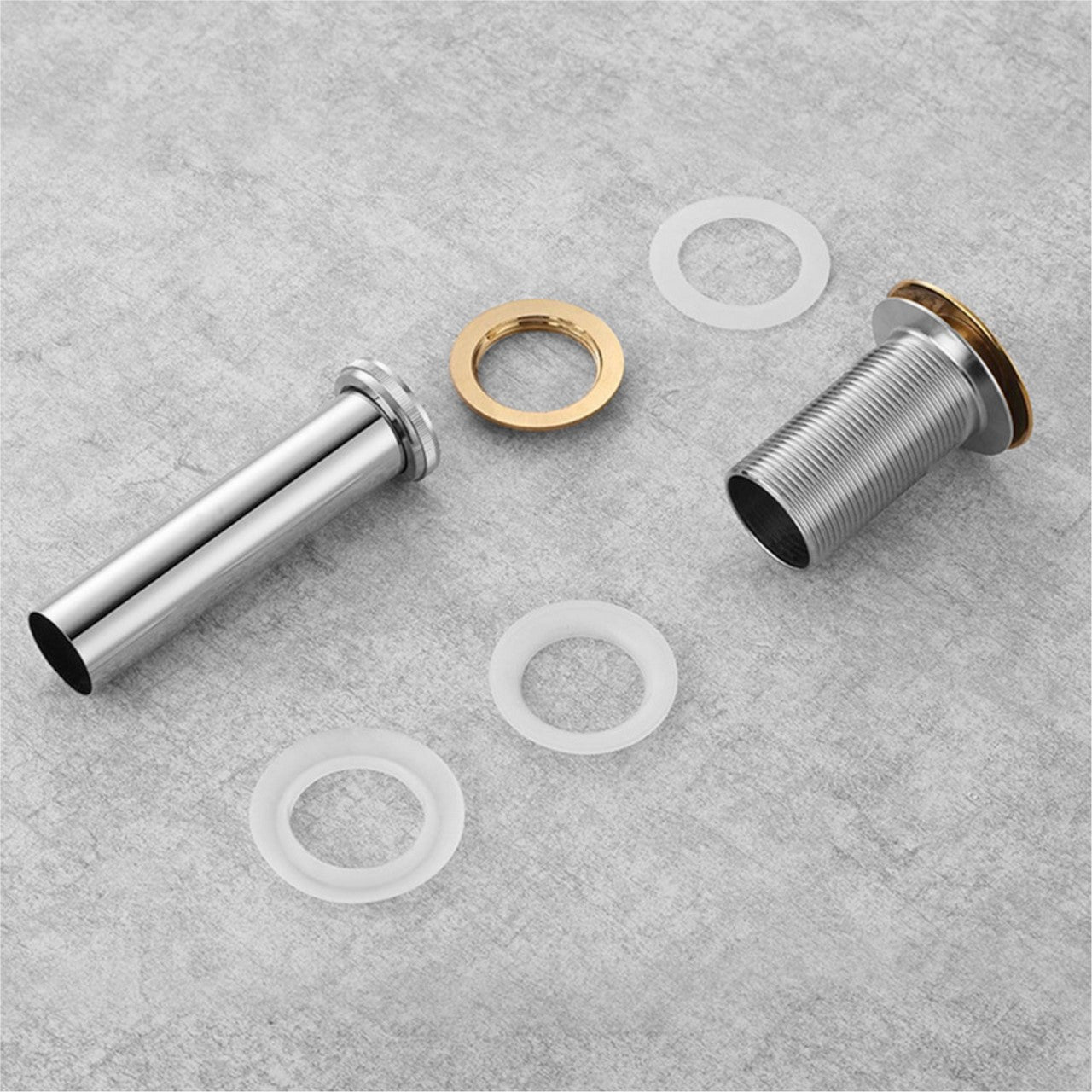 Kubebath Solid Brass Construction Pop-Up Drain W/ Gold Bronze Finish – No Overflow