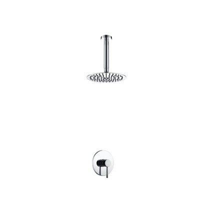 Aqua Rondo Shower Set w/ Ceiling Mount 8" Rain Shower Head