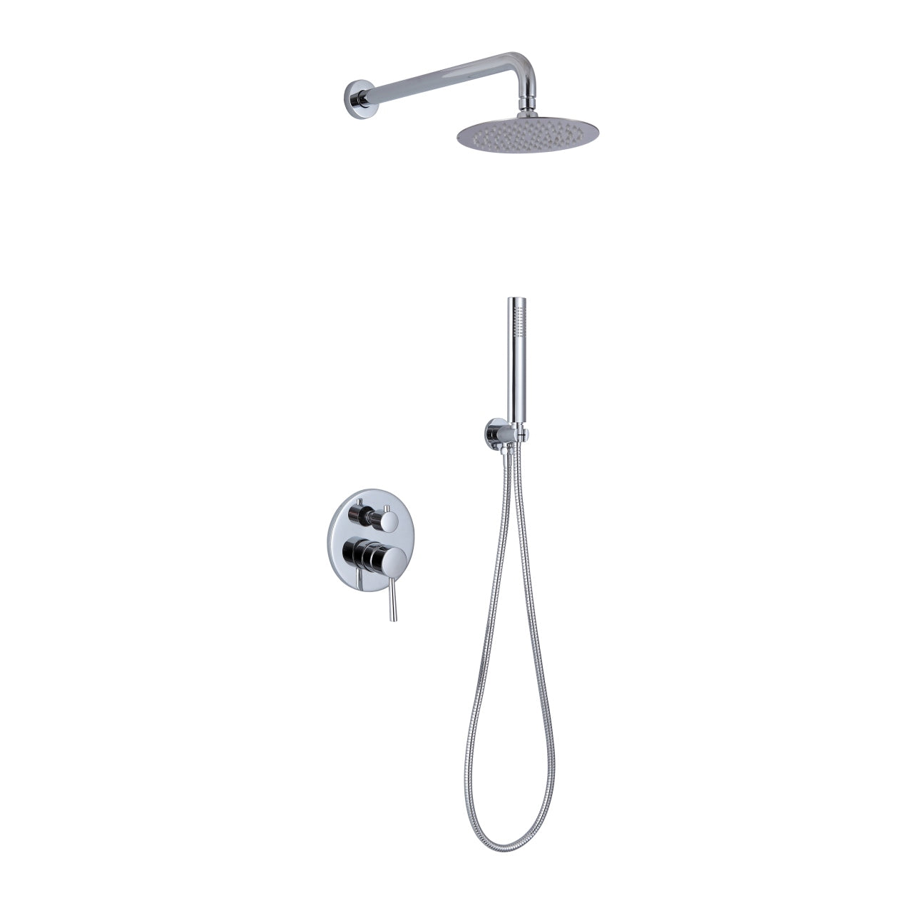 Aqua Rondo Shower Set w/ 8" Rain Shower and Handheld