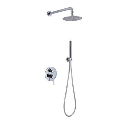 Aqua Rondo Shower Set w/ 8" Rain Shower and Handheld