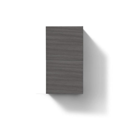 Bathroom Vulcan Ash Grey Linen Side Cabinet w/ 2 Storage Areas