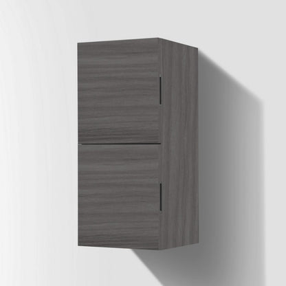 Bathroom Vulcan Ash Grey Linen Side Cabinet w/ 2 Storage Areas