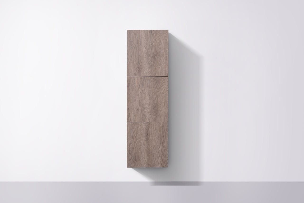Bathroom Butternut Linen Cabinet w/ 3 Large Storage Areas