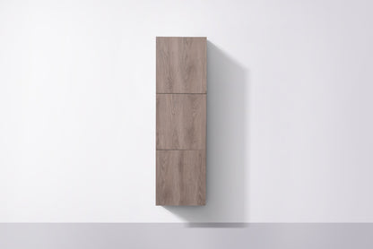 Bathroom Butternut Linen Cabinet w/ 3 Large Storage Areas
