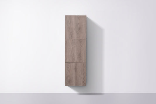 Bathroom Butternut Linen Cabinet w/ 3 Large Storage Areas