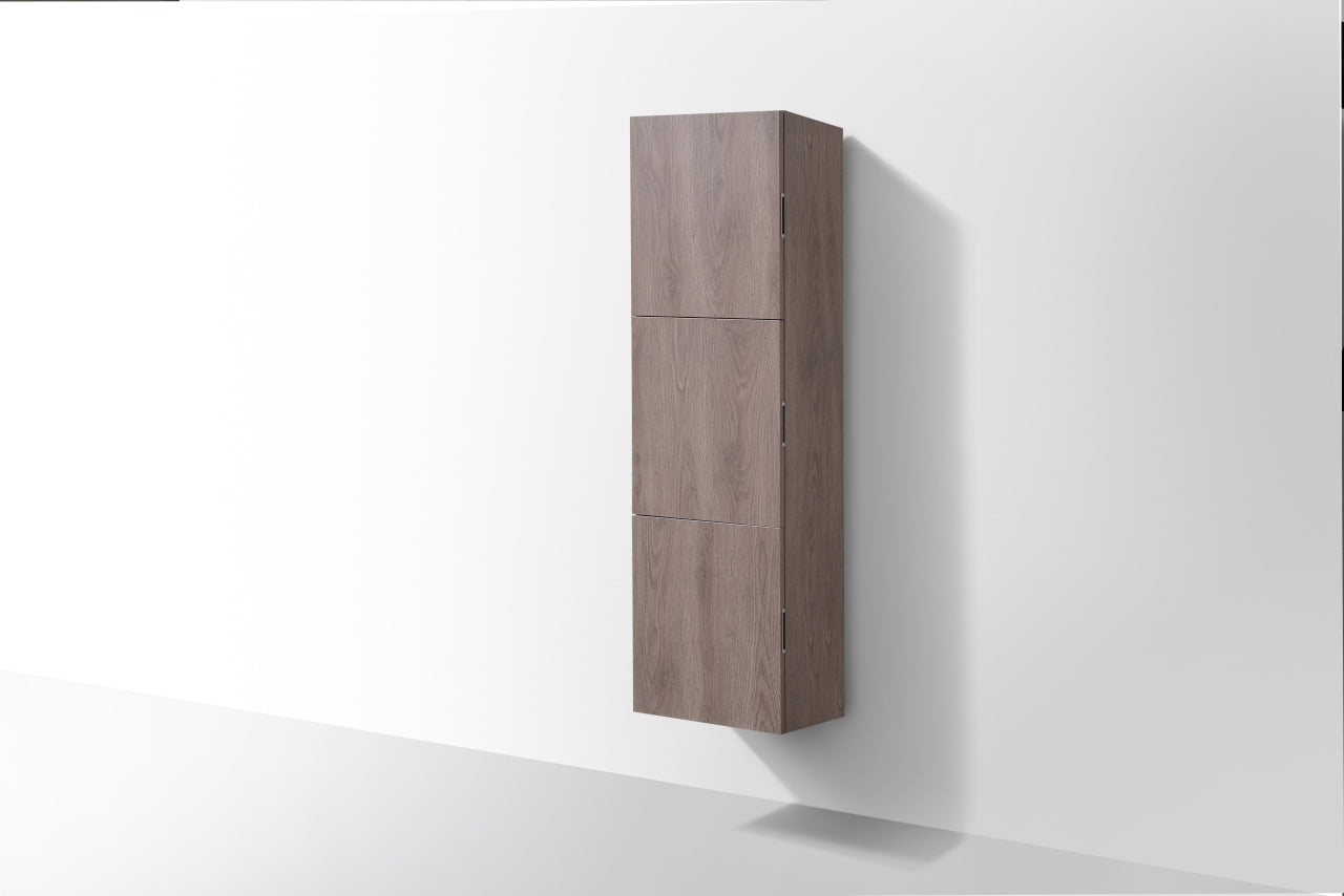 Bathroom Butternut Linen Cabinet w/ 3 Large Storage Areas