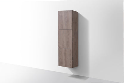 Bathroom Butternut Linen Cabinet w/ 3 Large Storage Areas