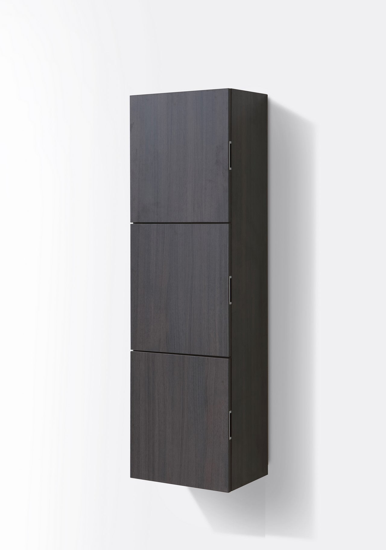 Bliss Gray Oak Bathroom Linen Cabinet w/ 3 Large Storage Areas
