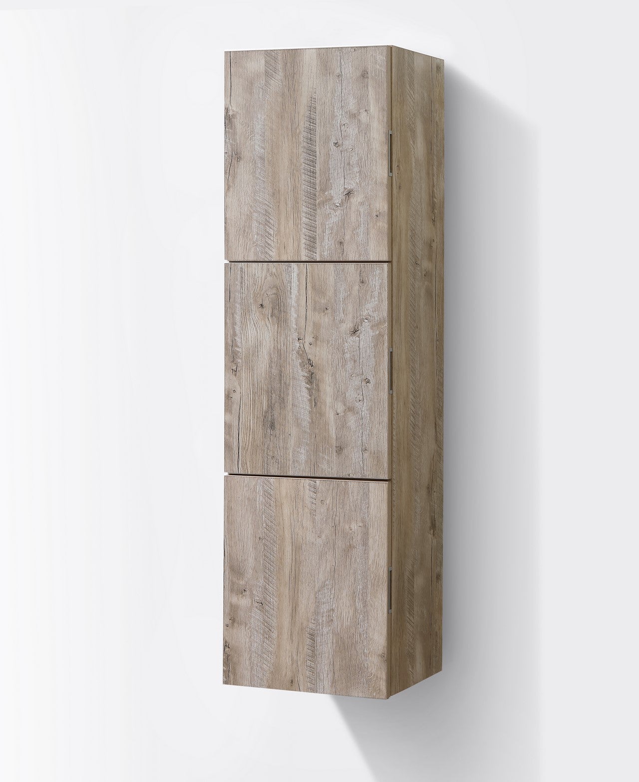 Bliss Nature Wood Bathroom Linen Cabinet w/ 3 Large Storage Areas