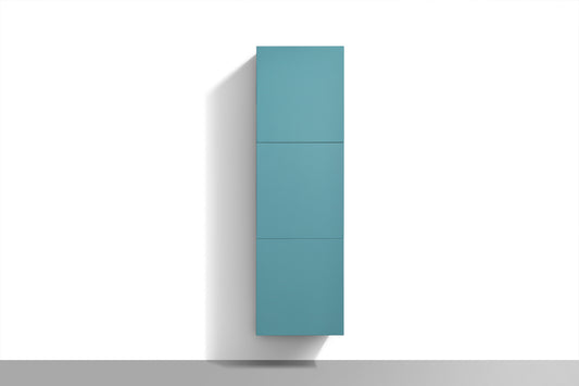 Bathroom Teal Green Bathroom Linen Cabinet w/ 3 Large Storage Areas
