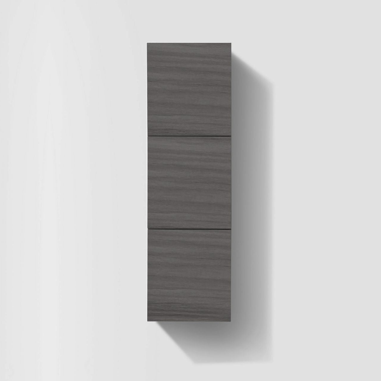 Bliss Valcan Ash Grey  Bathroom Linen Cabinet w/ 3 Large Storage Areas