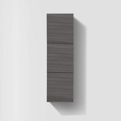 Bliss Valcan Ash Grey  Bathroom Linen Cabinet w/ 3 Large Storage Areas