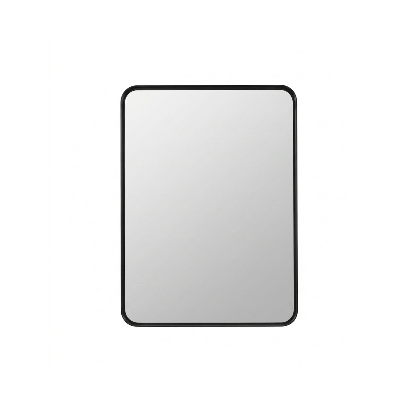 24'' Smusso Matte Black Framed Vanity Mirror