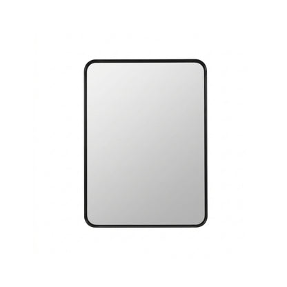 24'' Smusso Matte Black Framed Vanity Mirror