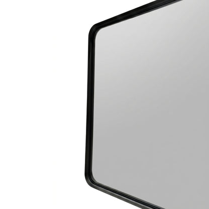 24'' Smusso Matte Black Framed Vanity Mirror