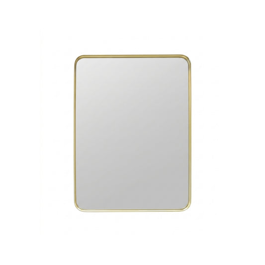 24'' Smusso Brushed Gold Framed Vanity Mirror