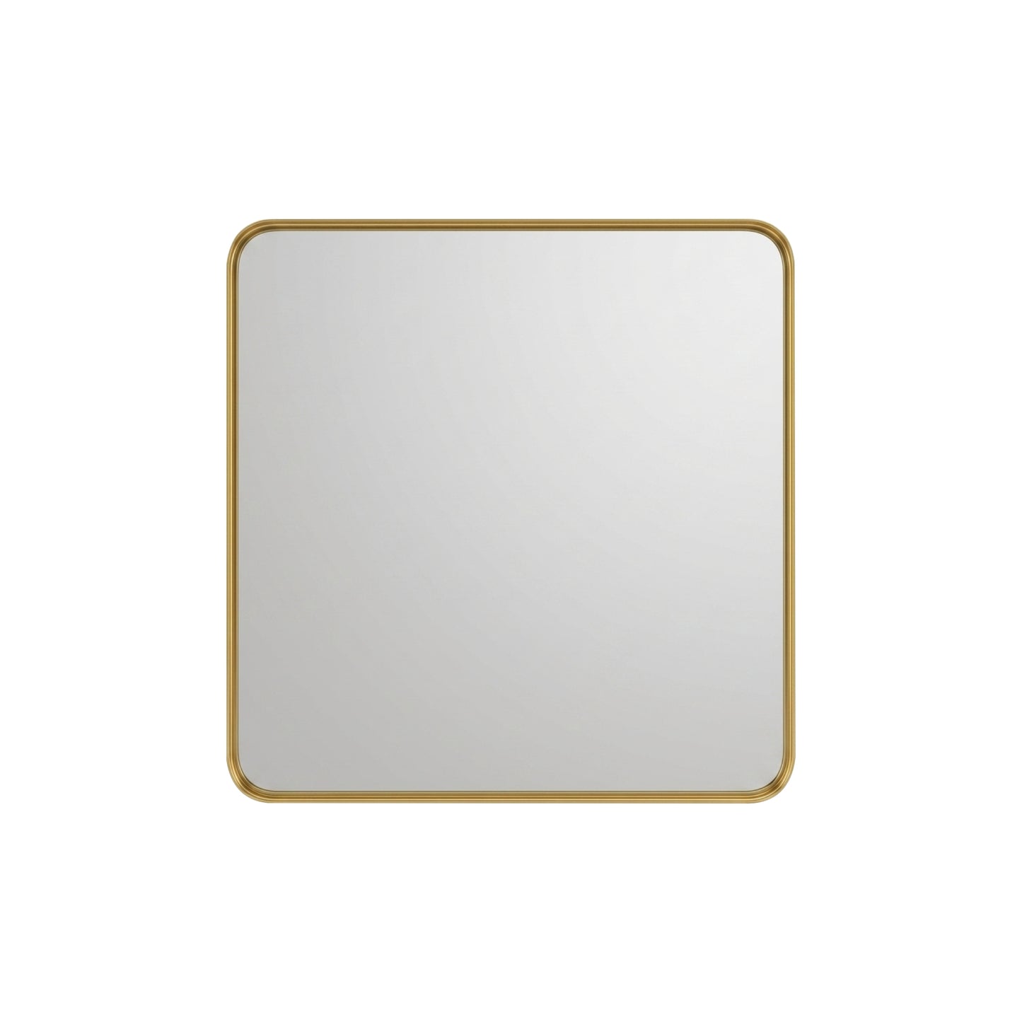 30'' Smusso Brushed Gold Framed Vanity Mirror