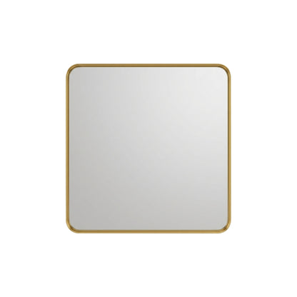30'' Smusso Brushed Gold Framed Vanity Mirror