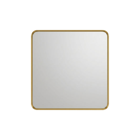 30'' Smusso Brushed Gold Framed Vanity Mirror