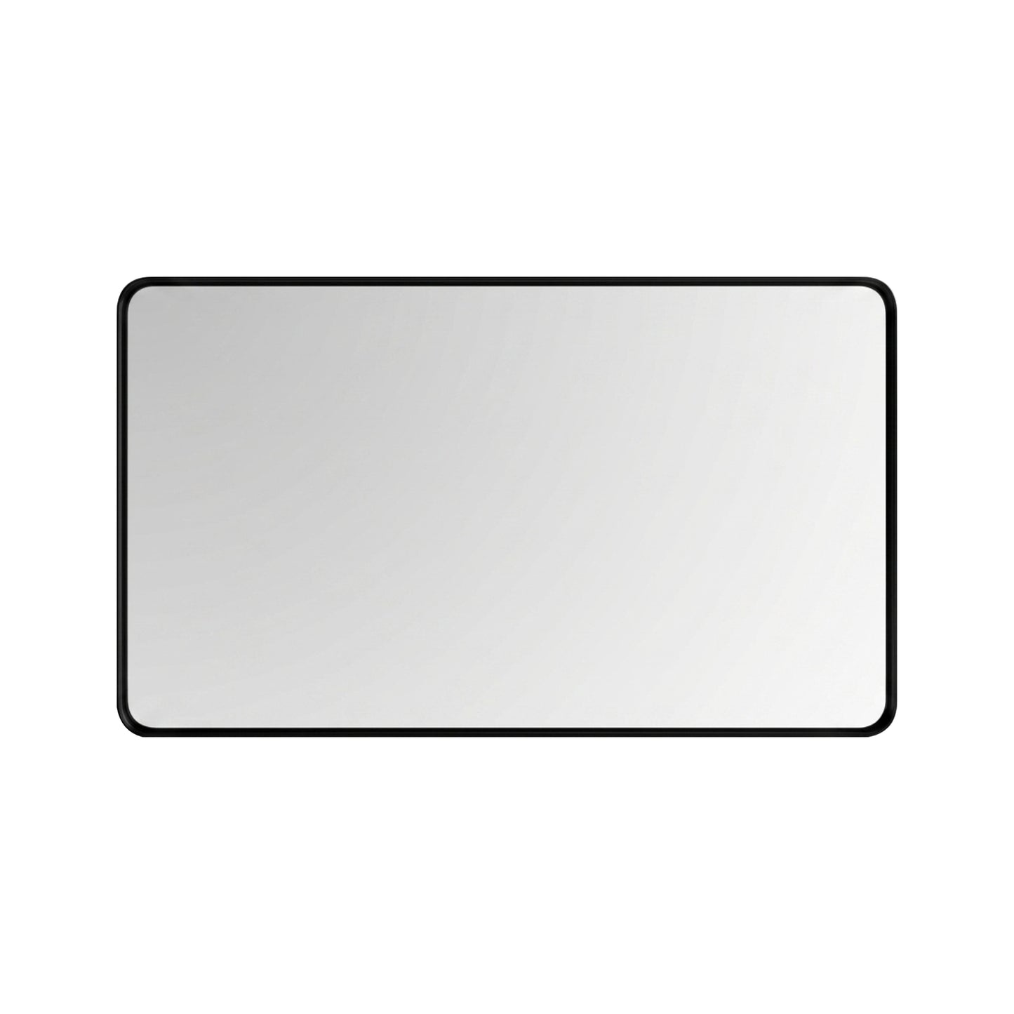 48'' Smusso Matte Black Framed Vanity Mirror