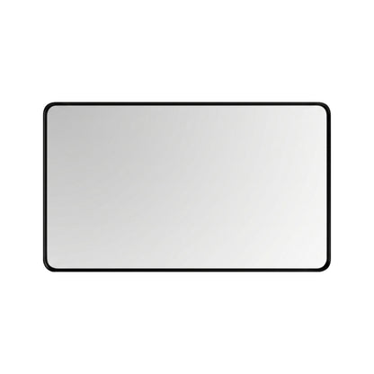 48'' Smusso Matte Black Framed Vanity Mirror