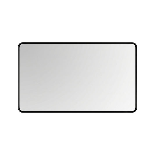 48'' Smusso Matte Black Framed Vanity Mirror