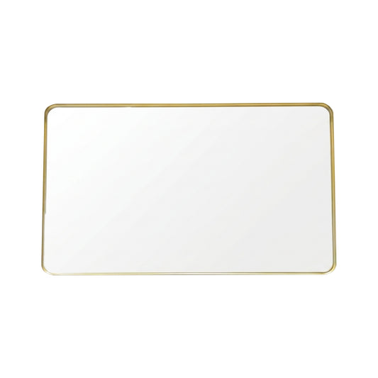 48'' Smusso Brushed Gold Framed Vanity Mirror