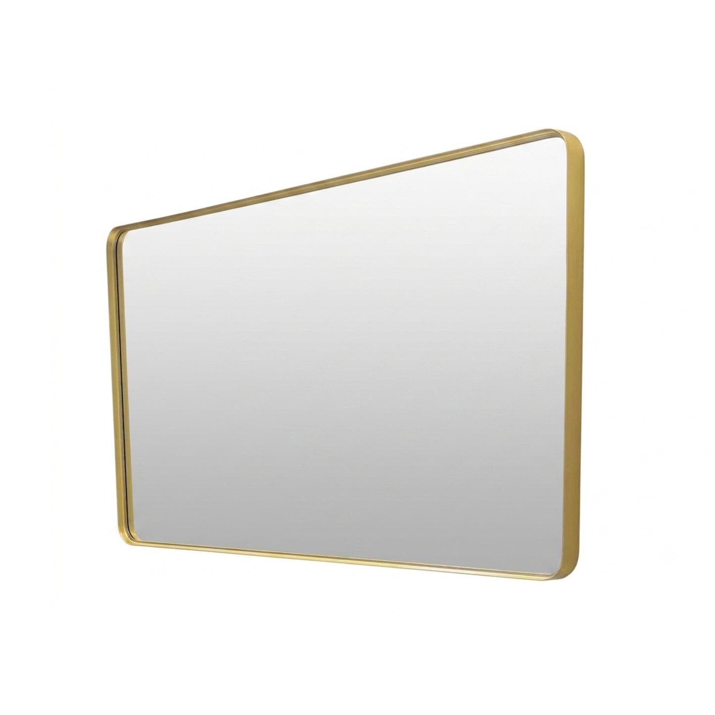 48'' Smusso Brushed Gold Framed Vanity Mirror