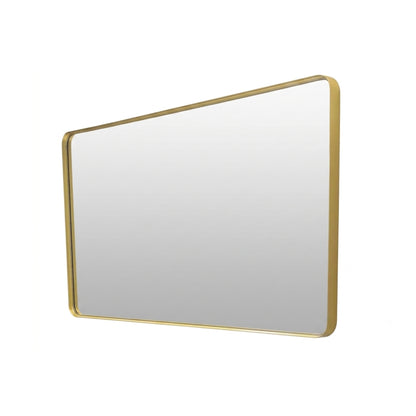 48'' Smusso Brushed Gold Framed Vanity Mirror