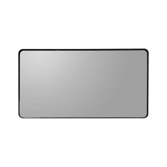 60'' Smusso Matte Black Framed Vanity Mirror