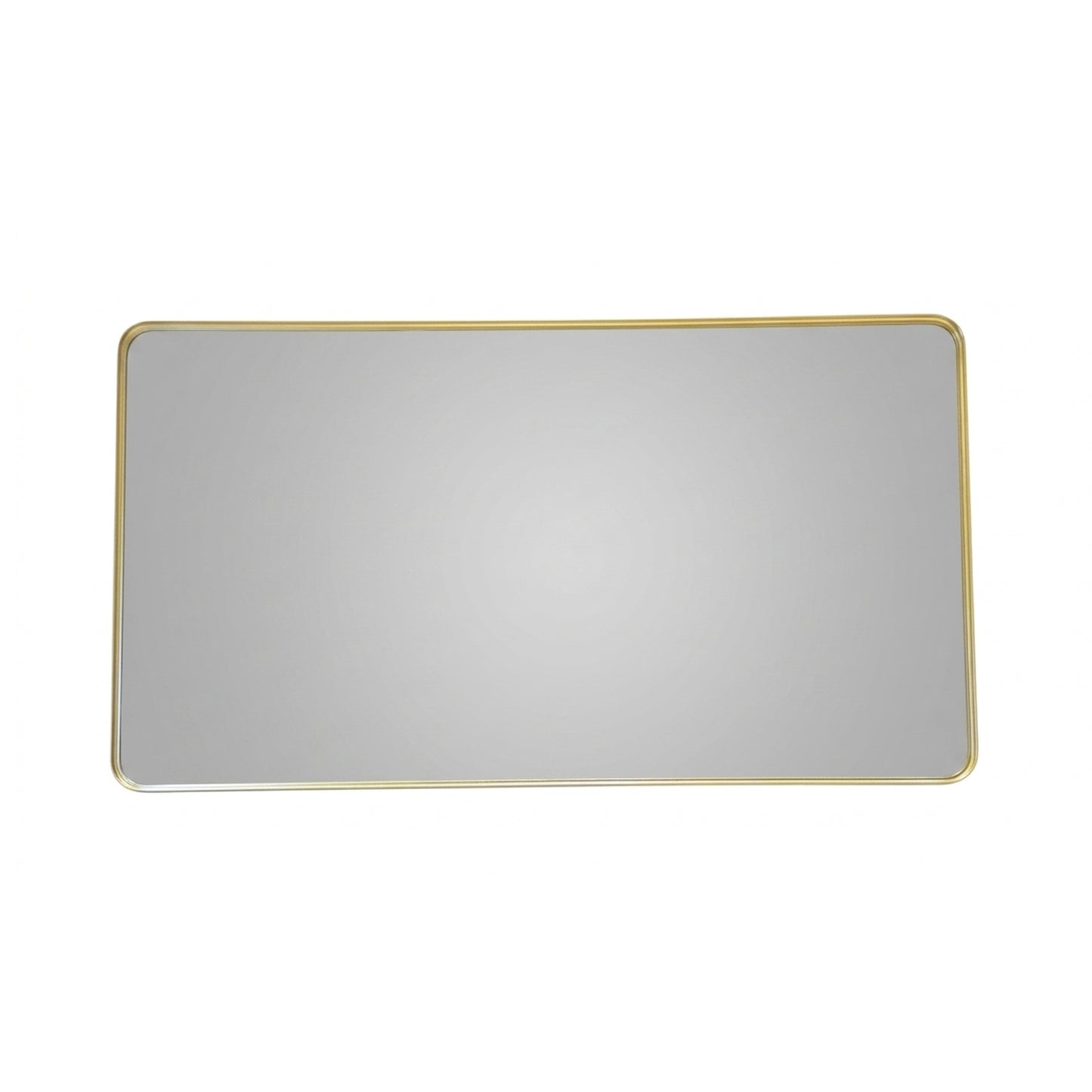 60'' Smusso Brushed Gold Framed Vanity Mirror
