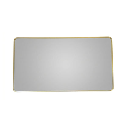 60'' Smusso Brushed Gold Framed Vanity Mirror
