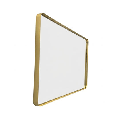 60'' Smusso Brushed Gold Framed Vanity Mirror