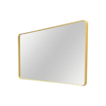 60'' Smusso Brushed Gold Framed Vanity Mirror