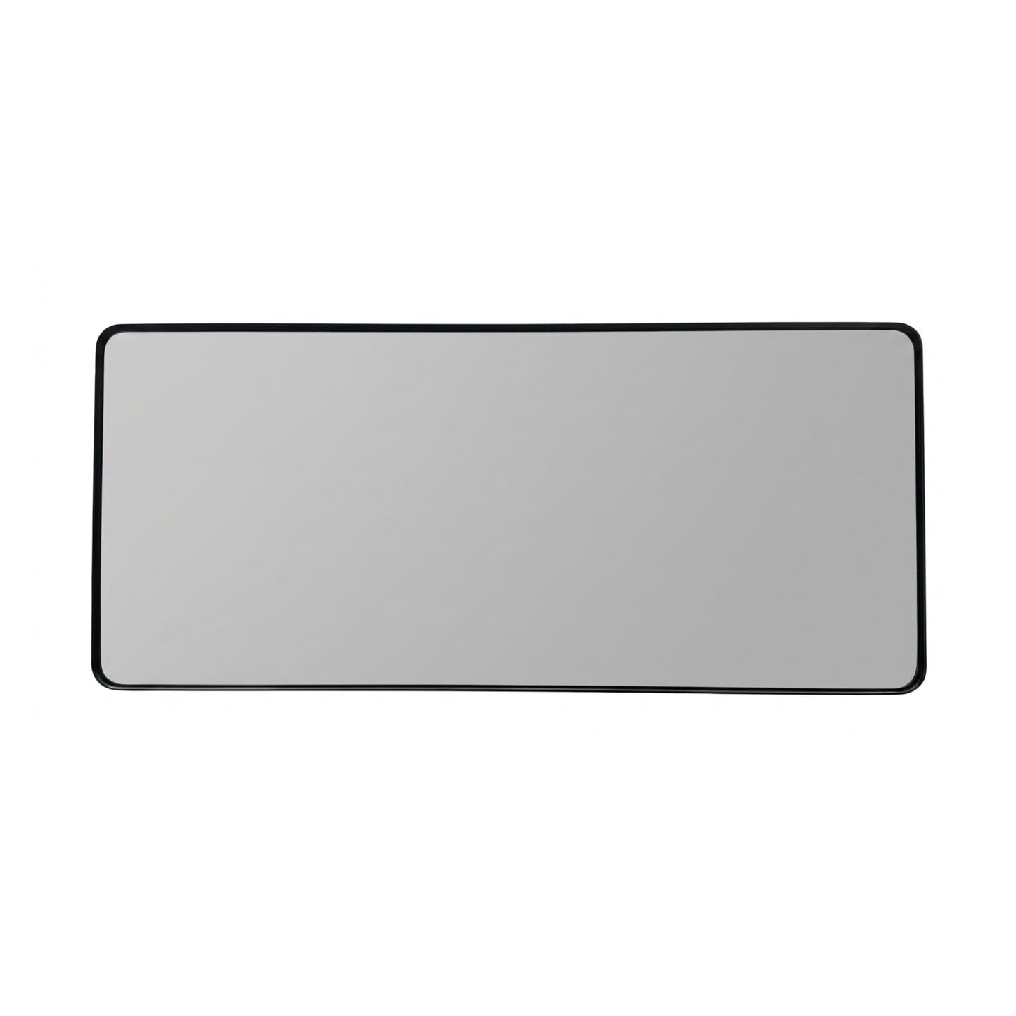 70'' Smusso Matte Black Framed Vanity Mirror