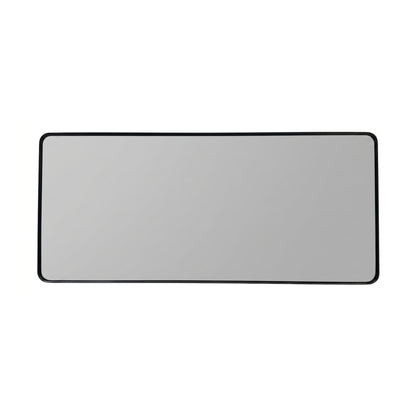 70'' Smusso Matte Black Framed Vanity Mirror