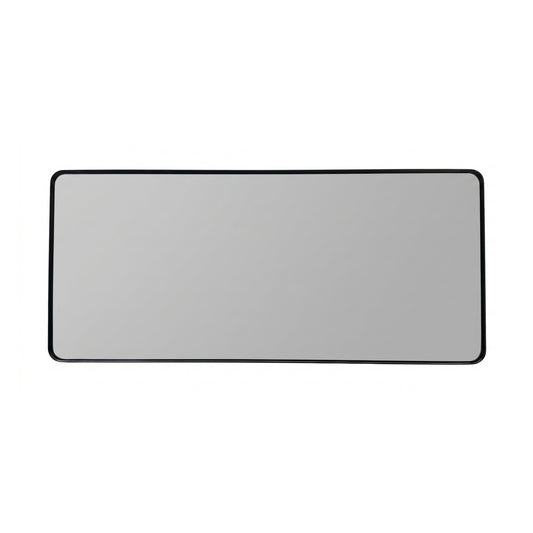 70'' Smusso Matte Black Framed Vanity Mirror