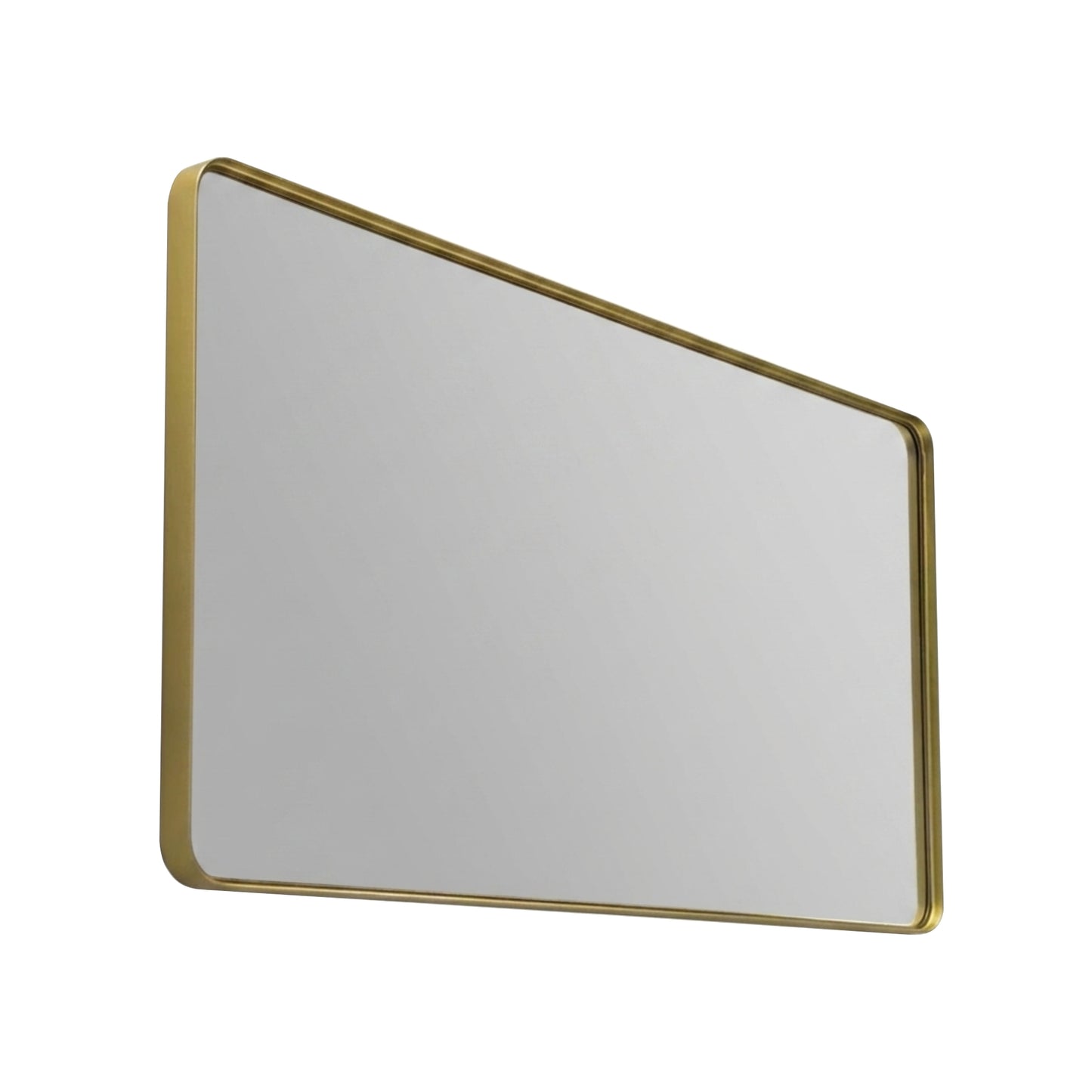 70'' Smusso Brushed Gold Framed Vanity Mirror