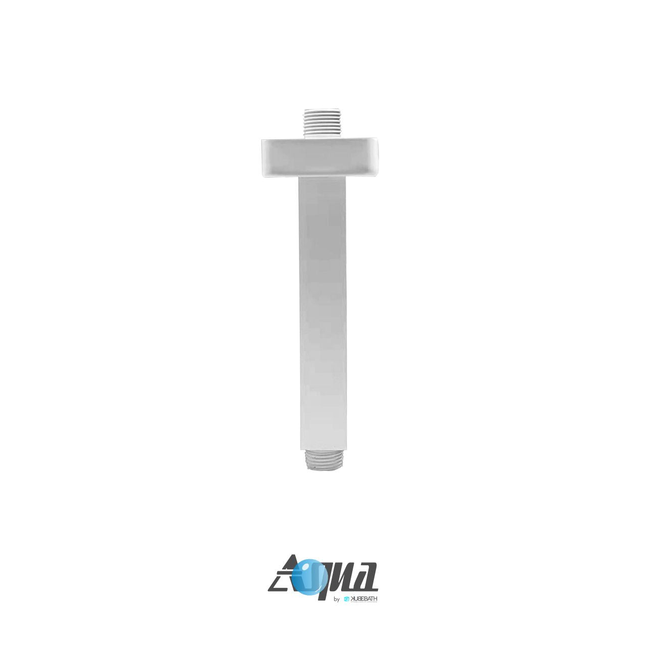 Aqua Piazza by KubeBath 6" Long Shower Head Ceiling Bar – Matte White